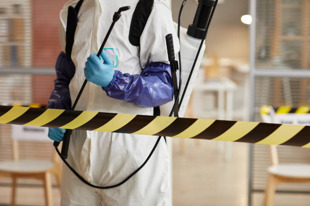 Professional Biohazard Cleanup technician working in Clatonia, NE